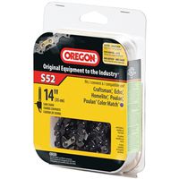 Oregon S52 Chainsaw Chain, 14 in L Bar, 0.05 Gauge, 3/8 in Pitch, 52-Link