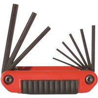 Eklind 25911 Hex Key Set, 9-Piece, Steel, MED Fold Up Hex Key Set, 5/64 to 1/4 in Keys