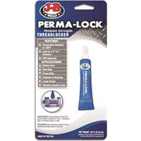 J-B Weld 24206 Threadlocker Liquid, Mild Organic, Blue, 6 mL