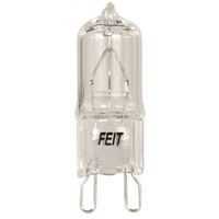 Feit Electric BPQ40/G9 Halogen Bulb, 40W, G9 Lamp Base, JCD T4, 3000K Color Temp, 2000 Hr Life