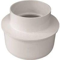 Canplas Reducing Pipe Bushing, 6" x 4", Spigot x Hub, PVC (Model 414226BC)