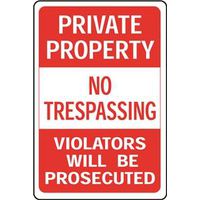 "Private Property Sign"