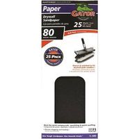 Gator SilicaCut 3310 Sanding Sheet, 11-1/4 in L, 4-1/4 in W, 80 Grit, Medium, Silicon Carbide Abrasive