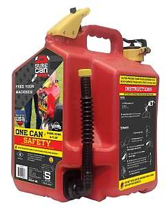 Gasoline HDPE Red Fuel Can - 5 Gallon
