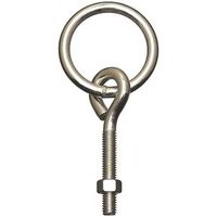 National Hardware 2061BC Series N220-624 Hitch Ring with Eye Bolt, 160 lb Working Load, 2 in ID Dia