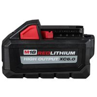 Milwaukee M18 REDLITHIUM 48-11-1865 Rechargeable Battery Pack, 18V, 6Ah, 1Hr Charging