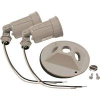 Hubbell 5625-5 Combination Weatherproof Lamp Holder, 120 V, PAR 38 Lamp, GRY 2 Light