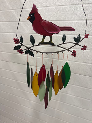 Cardinal Branch Wind Chime