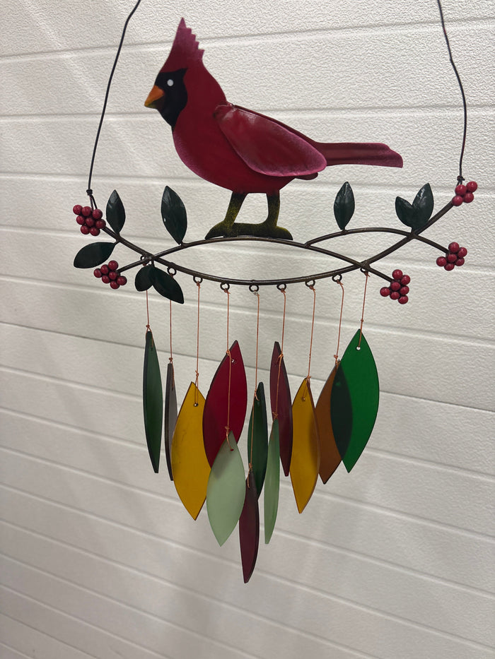 Cardinal Branch Wind Chime