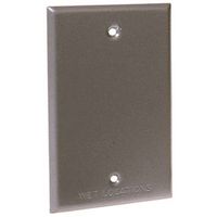 Hubbell 5173-5 Gray Powder-Coated Metal Cover, 4-17/32 in L, 2-25/32 in W