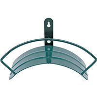 Landscapers Select 5227-1 Hose Hanger, 100 ft Capacity, Metal, Hammertone Green, Wall Mounting