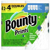 Bounty 66660 Double Roll Paper Towel, 2-Ply, White, 2 Count