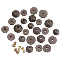 Plumb Pak PP805-21 Faucet Washer Assortment, Beveled, Brass/Rubber for Sink and Faucets