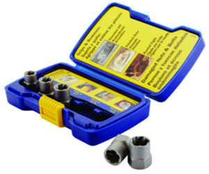 Irwin Bolt-Grip 394001 Bolt Extractor Set, 5-Piece, HCS, Reverse Spiral Flute
