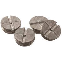 Hubbell 5269-5 Closure Plug, 13/16 in Dia, 5/16 in L, Metal, Gray, 2PK