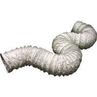 Lambro 3" ID Vent Hose, 50 ft Length, Vinyl, White (215L)