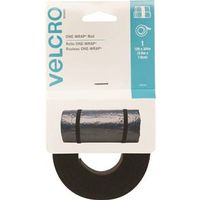 VELCRO Brand One-Wrap Fastener, 3/4" W x 12' L, Nylon/Polypropylene, Black