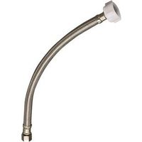 Plumb Pak EZ Series Toilet Supply Tube, 16 in L, 3/8 in Inlet, 7/8 in Outlet