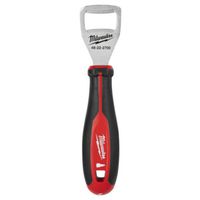 Milwaukee 48-22-2700 Bottle Opener, Steel Head, Black/Red, Plastic Handle, 9.8 in OAL