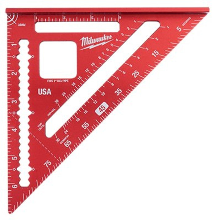 Milwaukee Rafter Square, Aluminum, 7-1/4 in L, 1-1/4 in W (MLSQ070)