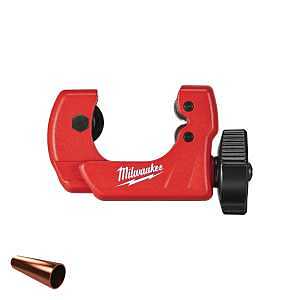 Milwaukee Tubing Cutter, 3" L x 1" W x 2-1/4" H, Max Pipe Diameter 1-1/8" (Model 48-22-4251)
