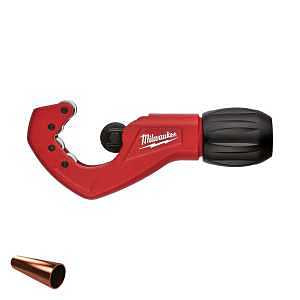 Milwaukee Tubing Cutter, 5.8" L x 1.5" W x 2.3" H, 1-1/8" Max Pipe/Tube Diameter (48-22-4259)