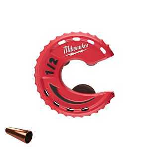 Milwaukee Close Quarters Tubing Cutter, 1/2" Max Pipe/Tube Diameter, Aluminum/Copper (48-22-4260)