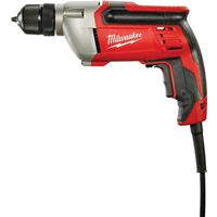 Milwaukee 0240-20 Electric Drill, 8 A, 3/8 in Keyless Chuck, 8 ft L Cord, Soft-Grip Handle