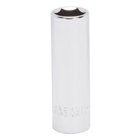 Vulcan MT6487809 Drive Socket, 11 mm, 1/4 in Drive, 6-Point, Chrome Vanadium Steel