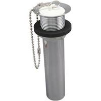 Plumb Pak Lavatory Plug, Brass and Rubber with Chrome Finish (PP820-75)