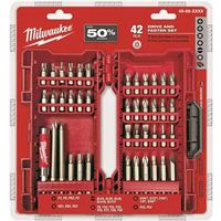 Milwaukee 48-32-1554 Drive Bit Set, 42-Piece, Heavy-Duty Steel Bit Set Driver Impact S2