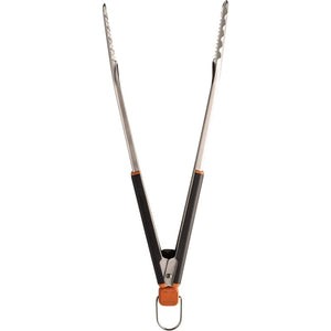 Traeger BAC790 Tongs, Stainless Steel Blade, Teak Wood Handle, 16.54 in OAL