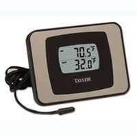 Taylor Thermometer with 2.94" W x 2.13" H Display, Durable Plastic Casing (Model 1710)