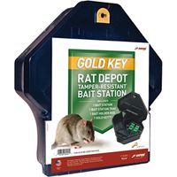 J.T. Eaton 904H Bait Station, 10-1/4 in L, 11.4 in W, 3-1/2 in H, Plastic Rat/Mouse Trap