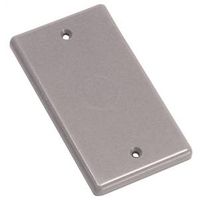 Carlon HB1BL Handy Box Cover, 4-5/16 in L, 2-3/8 in W, Rectangular, 1-Gang, Gray