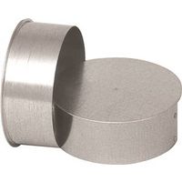 Imperial 8" Round End Cap, Galvanized Steel, Model GV0726