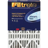 Filtrete Electrostatic Air Filter, 25" L x 16" W x 4" Thick, MERV 12, Cardboard Frame