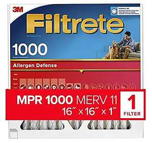 Filtrete AL16-4 Air Filter, 16" x 16", MERV 11, 1000 MPR, Polypropylene Frame