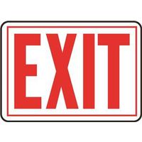 10x14 RED ALU Exit Sign