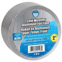 IPG 9502 Foil Tape with Liner, 45.7 m L, 50.9 mm W, Aluminum Backing, Silver