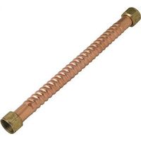 BrassCraft Copper-Flex Water Heater Connector, 3/4" FIP, Copper, 12" Length