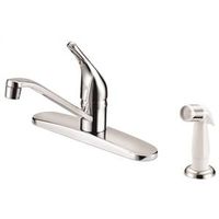 Boston Harbor Chrome Plated Kitchen Faucet, 1.8 GPM, 1-Handle, 4-Hole, Metal/Plastic (FS610046CP)
