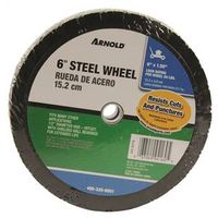 Arnold 490-320-0001 Tread Wheel, 1-3/8 in L Hub, Steel 6x1.50 STL Offset Wheel