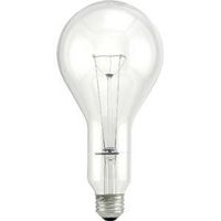 Sylvania 15740 Incandescent Lamp, Clear, 3.75 in Dia x 8.063 in L, 300 W, PS30 Lamp