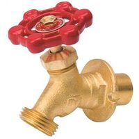 B&K Sillcock Valve, 1/2" x 3/4" Connection, Sweat x Male Hose, Brass Body, 125 PSI