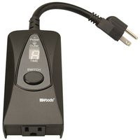 Woods 50013 Digital Timer, 15 A, 125 V, 1875 W, 24 Hr Time Setting, Black