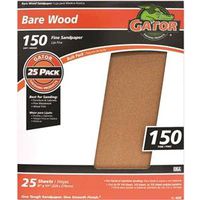Gator 3274 Sanding Sheet, 11 in L, 9 in W, 150 Grit, Garnet Abrasive
