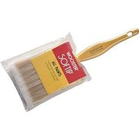 Wooster Paint Brush, 3" Wide, 2-11/16" Long, Nylon/Polyester Bristle, Beaver Tail Handle