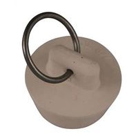 Plumb Pak Duo Fit Series PP820-5 Drain Stopper, 1 in Dia, Rubber, White, For 7/8 to 1 in Sink