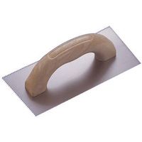 Vulcan PT-150093L Metallic Notched Mastic Trowel, Carbon Steel Blade, Plastic Ergonomic Handle